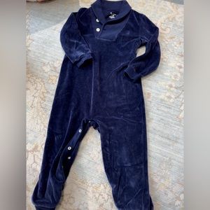 Polo Ralph Lauren NAVY Boys Footed Onesie